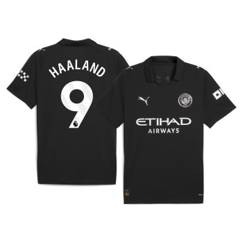 Men's HAALAND #9 Manchester City Away Replica Soccer Jersey 2025/26 Men's HAALAND #9 Manchester City Away Replica Soccer Jersey 2025/26