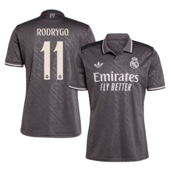 Men's RODRYGO #11 Real Madrid Third Away Replica Soccer Jersey 2024/25