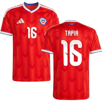 Kid's TAPIA #16 Chile Home Replica Jersey World Cup 2026