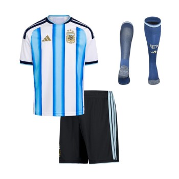 Kid's Argentina Home Soccer Jersey Full Kit World Cup 2026 Kid's Argentina Home Soccer Jersey Full Kit World Cup 2026