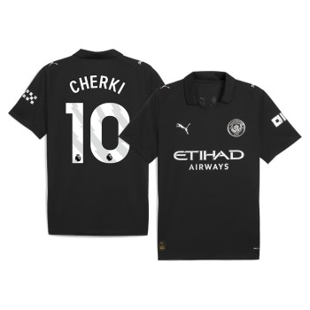 Men's CHERKI #10 Manchester City Away Replica Soccer Jersey 2025/26
