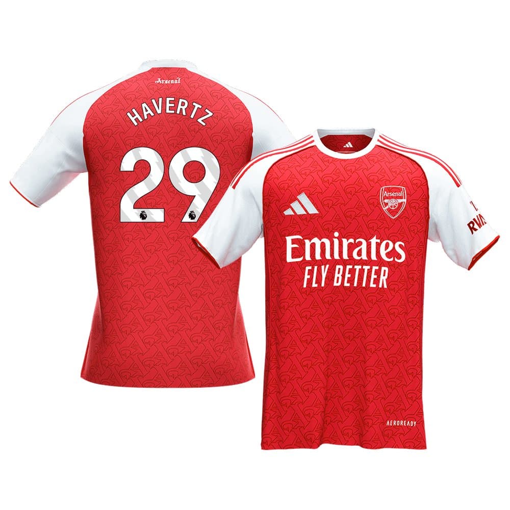 Men's HAVERTZ #29 Arsenal Home Replica Soccer Jersey 2025/26 Men's HAVERTZ #29 Arsenal Home Replica Soccer Jersey 2025/26