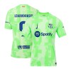 Men's LEWANDOWSKI #9 Barcelona Third Away Authentic Soccer Jersey - UCL 2024/25