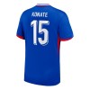 Men's KONATE #15 France Home Replica Soccer Jersey 2024