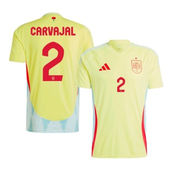 Men's CARVAJAL #2 Spain Away Replica Soccer Jersey EURO 2024 Men's CARVAJAL #2 Spain Away Replica Soccer Jersey EURO 2024