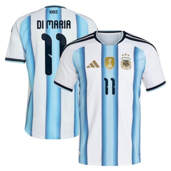 Men's Angel Di Maria #11 Argentina Home Authentic Jersey World Cup 2026