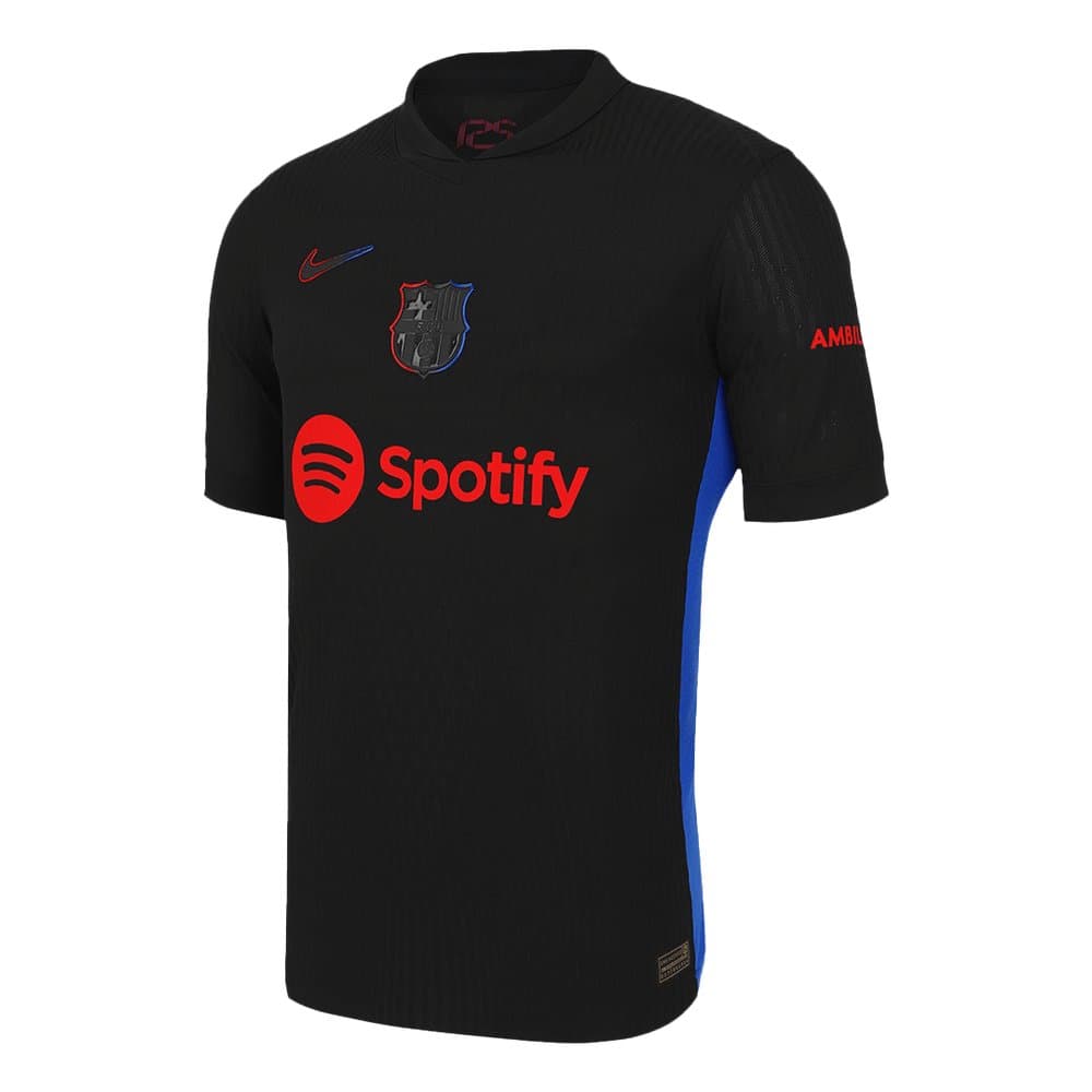 Men's RAPHINHA #11 Barcelona Away Authentic Soccer Jersey - UCL 2024/25