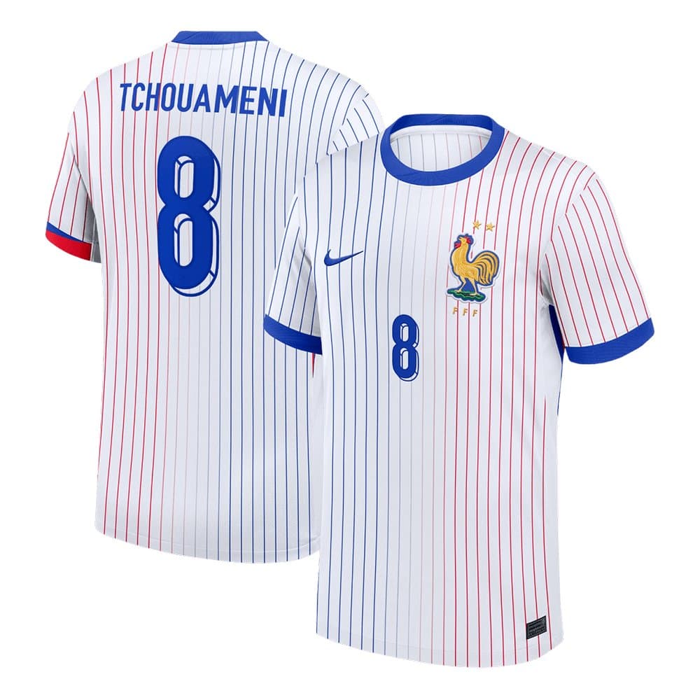 Men's TCHOUAMENI #8 France Away Replica Soccer Jersey 2024 Men's TCHOUAMENI #8 France Away Replica Soccer Jersey 2024
