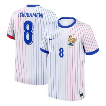 Men's TCHOUAMENI #8 France Away Replica Soccer Jersey 2024 Men's TCHOUAMENI #8 France Away Replica Soccer Jersey 2024