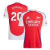 Men's JORGINHO #20 Arsenal Home Replica Soccer Jersey 2024/25