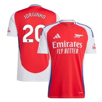 Men's JORGINHO #20 Arsenal Home Replica Soccer Jersey 2024/25