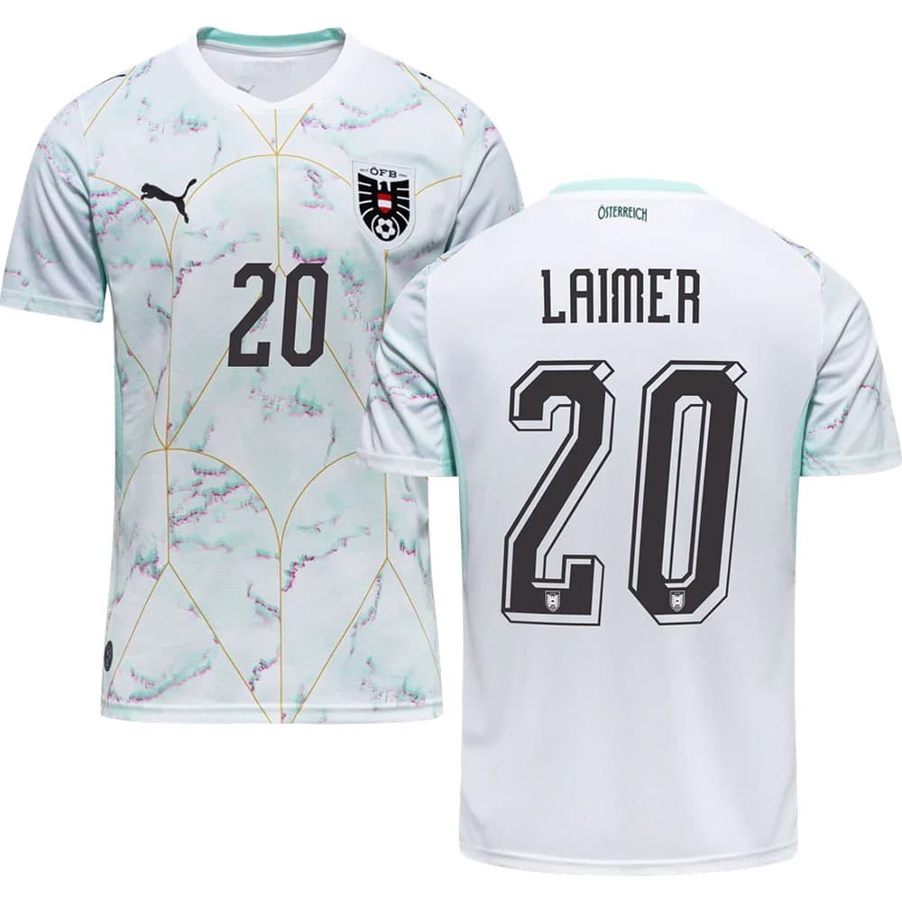 Kid's LAIMER #20 Austria Away Replica Jersey World Cup 2026 Kid's LAIMER #20 Austria Away Replica Jersey World Cup 2026