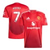 Men's MOUNT #7 Manchester United Home Replica Soccer Jersey 2024/25 Men's MOUNT #7 Manchester United Home Replica Soccer Jersey 2024/25