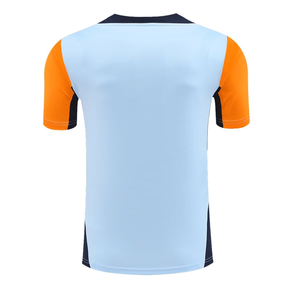 Men's Real Madrid Pre-Match Replica Soccer Jersey Blue 2024/25 Men's Real Madrid Pre-Match Replica Soccer Jersey Blue 2024/25