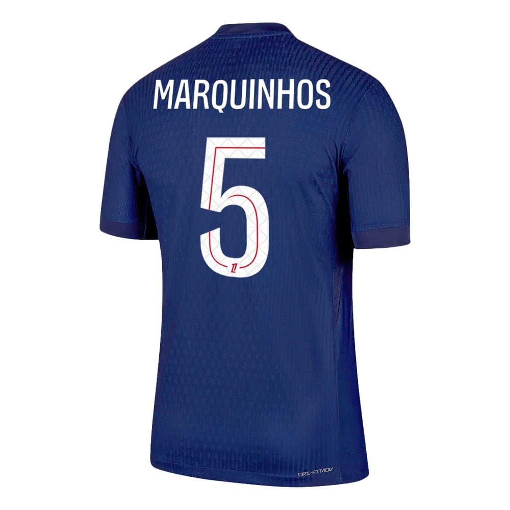 Men's MARQUINHOS #5 PSG Home Authentic Jersey 2025/26