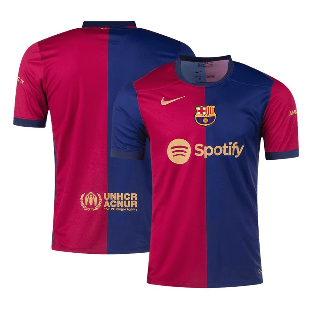 Men's Barcelona Home Replica Soccer Jersey 2024/25