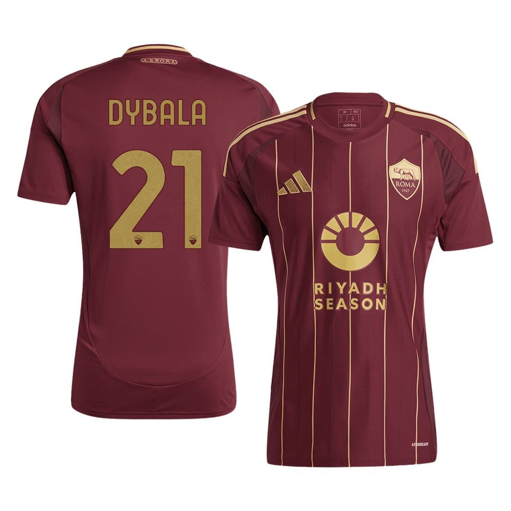 Men's DYBALA #21 Roma Home Replica Soccer Jersey 2024/25 Men's DYBALA #21 Roma Home Replica Soccer Jersey 2024/25
