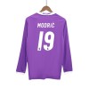 Men's MODRIĆ #19 Real Madrid Away Long Sleeve Retro Soccer Jersey 2016/17 Men's MODRIĆ #19 Real Madrid Away Long Sleeve Retro Soccer Jersey 2016/17