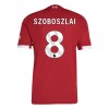 Men's SZOBOSZLAI #8 Liverpool Home Authentic Soccer Jersey 2025/26