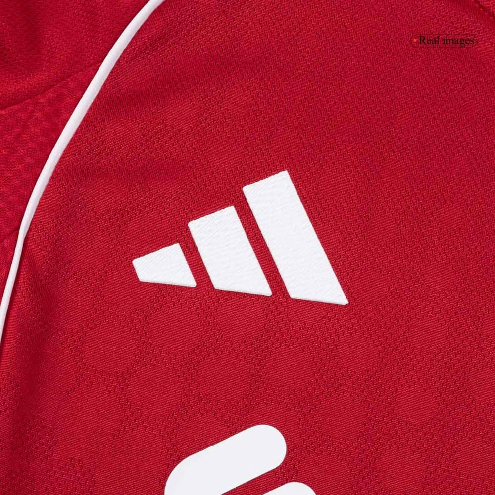 Men's SZOBOSZLAI #8 Liverpool Home Authentic Soccer Jersey 2025/26