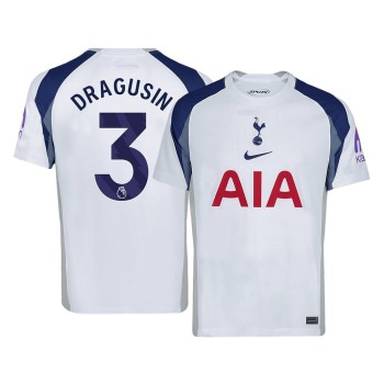 Men's DRAGUSIN #3 Tottenham Hotspur Home Replica Soccer Jersey 2025/26