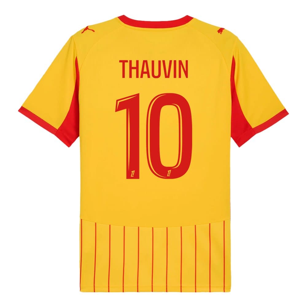 Men's THAUVIN #10 RC Lens Home Replica Soccer Jersey 2025/26 Men's THAUVIN #10 RC Lens Home Replica Soccer Jersey 2025/26