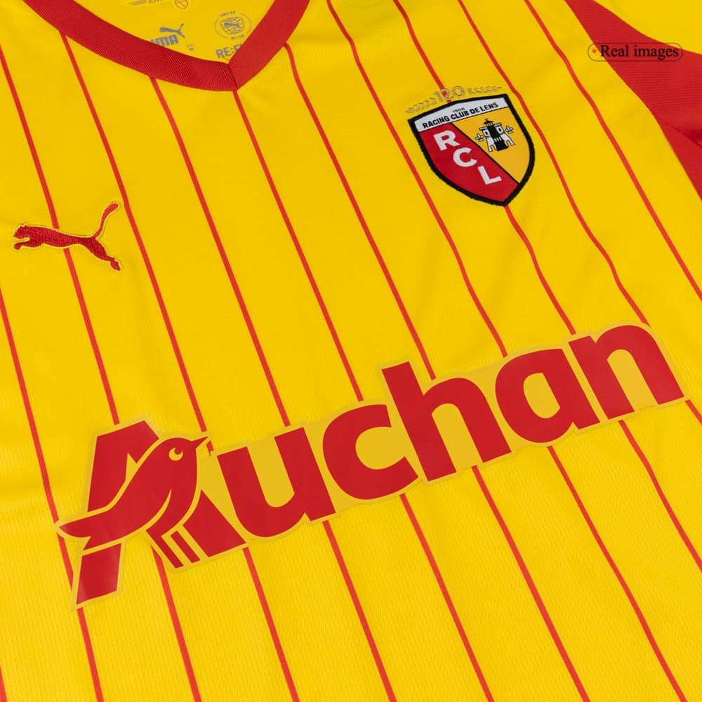 Men's THAUVIN #10 RC Lens Home Replica Soccer Jersey 2025/26 Men's THAUVIN #10 RC Lens Home Replica Soccer Jersey 2025/26