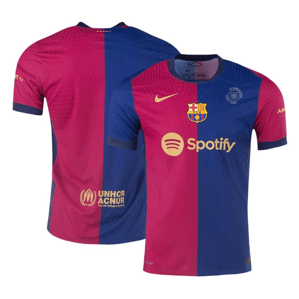 Men's Barcelona Home Authentic Soccer Jersey - 125th Anniversary 2024/25