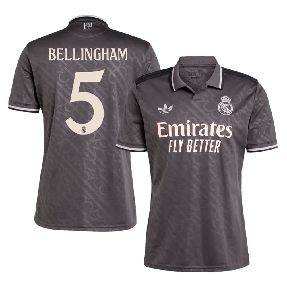 Men's BELLINGHAM #5 Real Madrid Third Away Replica Soccer Jersey 2024/25