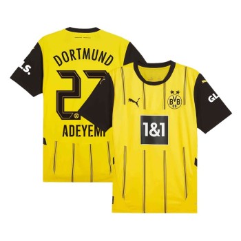 Men's ADEYEMI #27 Borussia Dortmund Home Replica Soccer Jersey 2024/25