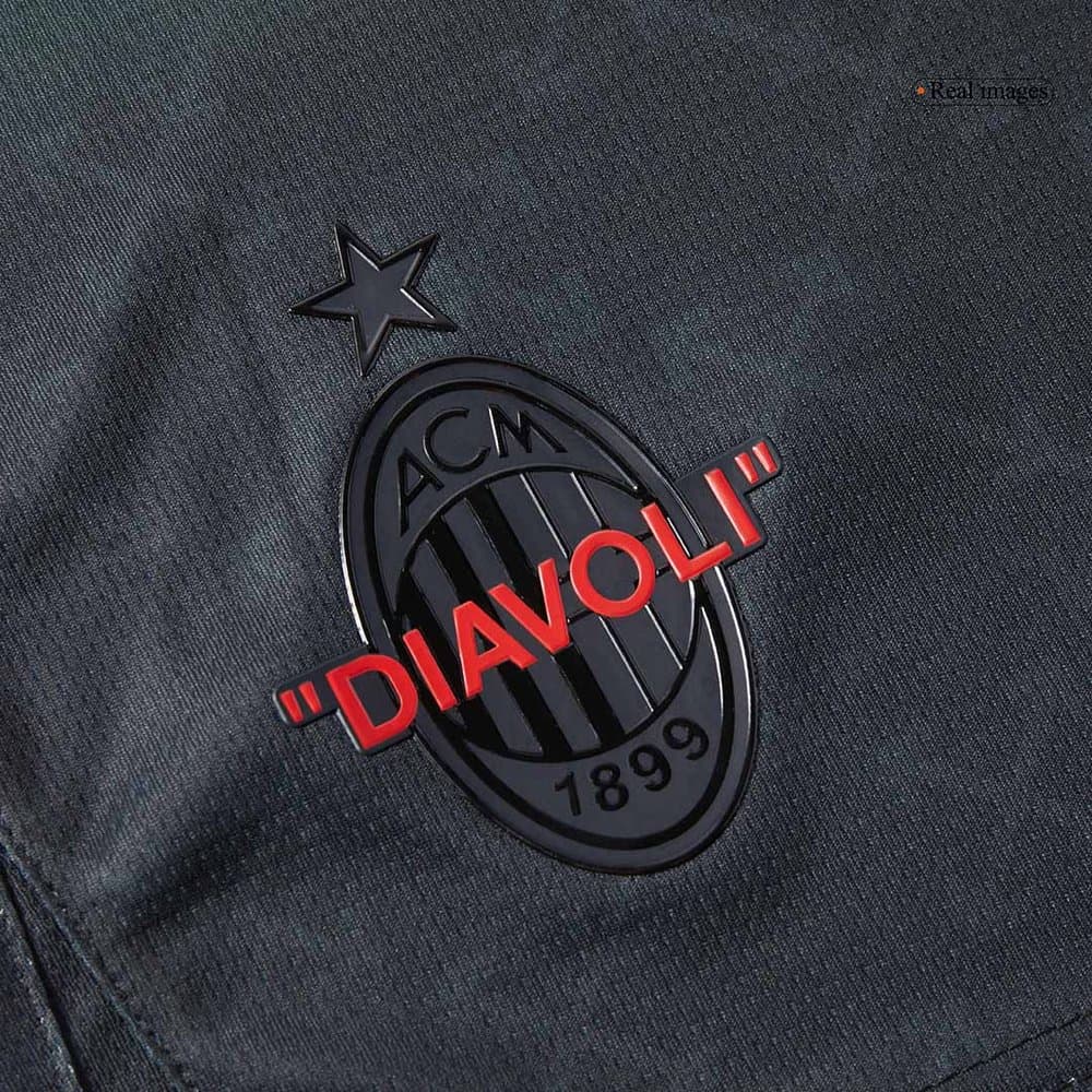 Men's AC Milan Fourth Away Soccer Shorts 2024/25 Men's AC Milan Fourth Away Soccer Shorts 2024/25
