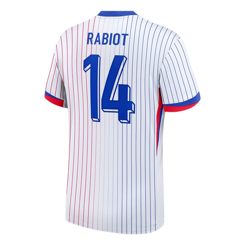 Men's RABIOT #14 France Away Replica Soccer Jersey 2024