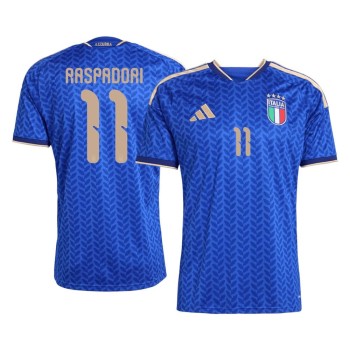 Men's RASPADORI #11 Italy Home Replica Soccer Jersey World Cup 2026