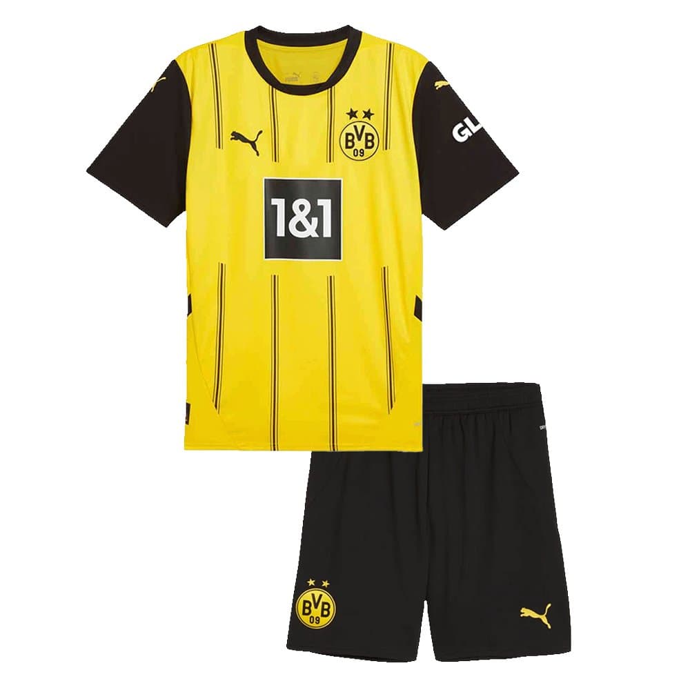 Kid's Borussia Dortmund Home Soccer Jersey Kit 2024/25 Kid's Borussia Dortmund Home Soccer Jersey Kit 2024/25