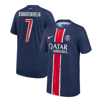 Men's KVARATSKHELIA #7 PSG Home Authentic Jersey - UCL 2024/25 Men's KVARATSKHELIA #7 PSG Home Authentic Jersey - UCL 2024/25