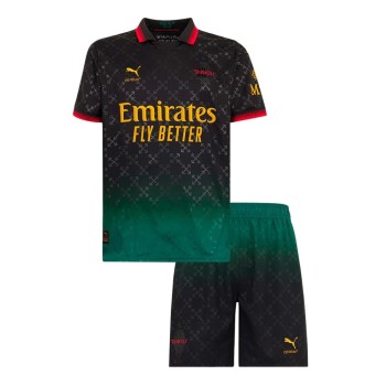 Kid's AC Milan Fourth Away Soccer Jersey Kit 2024/25