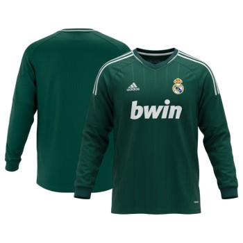 Men's Real Madrid Third Away Long Sleeve Retro Soccer Jersey 2012/13