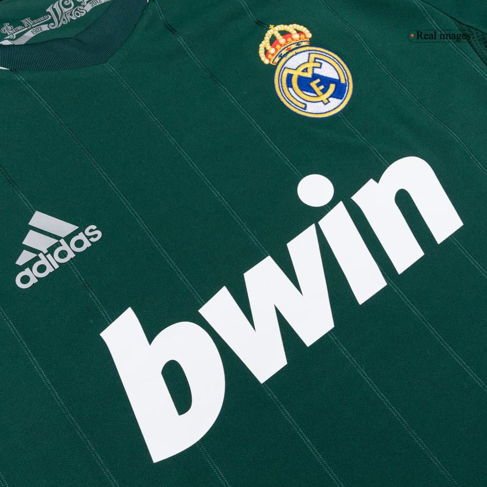 Men's Real Madrid Third Away Long Sleeve Retro Soccer Jersey 2012/13