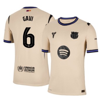 Men's GAVI #6 Barcelona Away Authentic Soccer Jersey - UCL 2025/26 Men's GAVI #6 Barcelona Away Authentic Soccer Jersey - UCL 2025/26