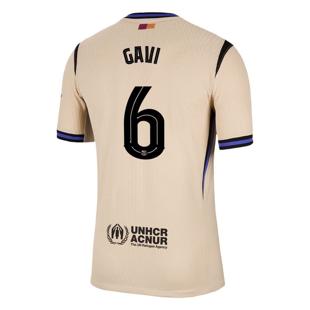 Men's GAVI #6 Barcelona Away Authentic Soccer Jersey - UCL 2025/26 Men's GAVI #6 Barcelona Away Authentic Soccer Jersey - UCL 2025/26
