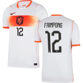 Men's FRIMPONG #12 Netherlands Away Replica Jersey World Cup 2026
