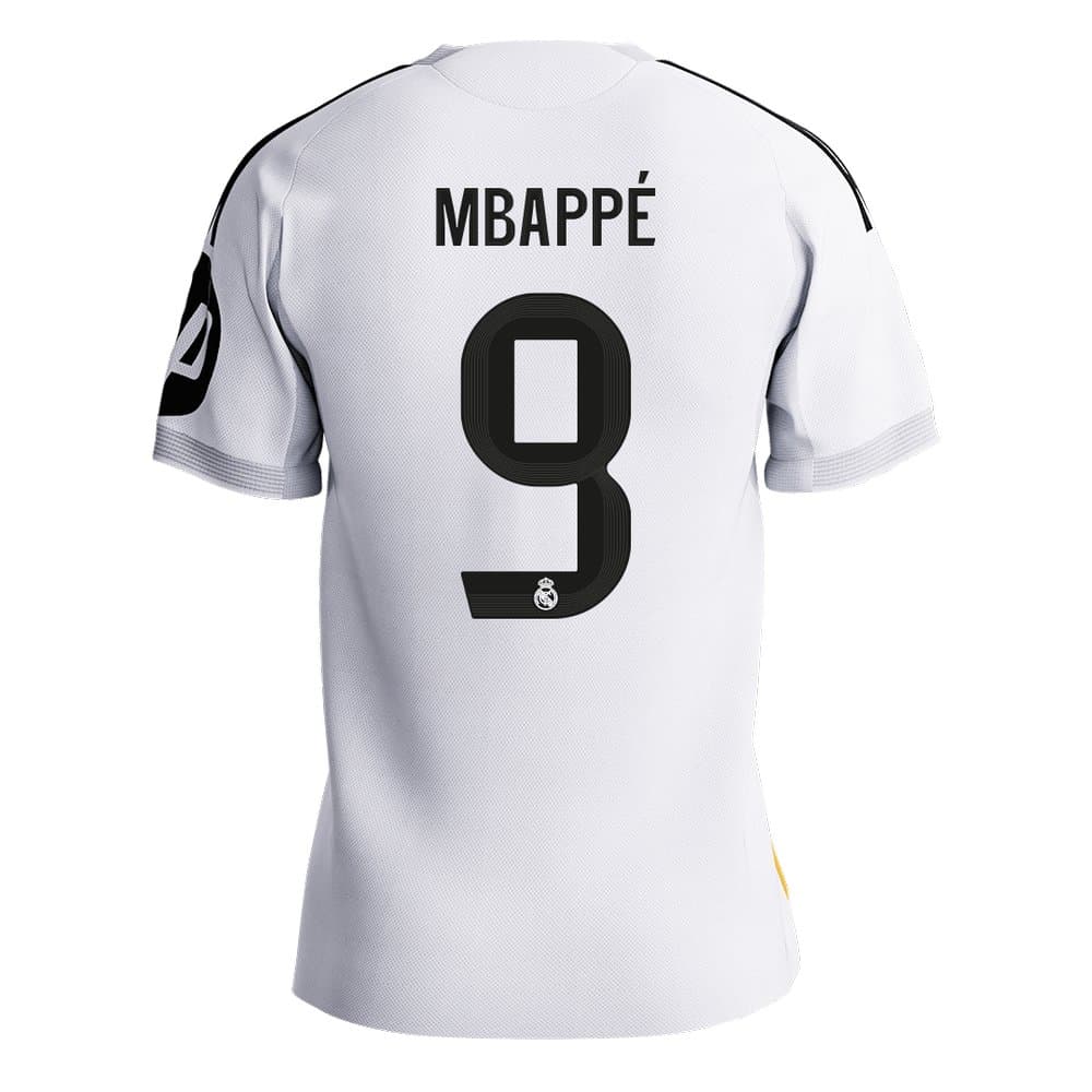 Men's MBAPPÉ #9 Real Madrid Home Authentic Soccer Jersey 2025/26