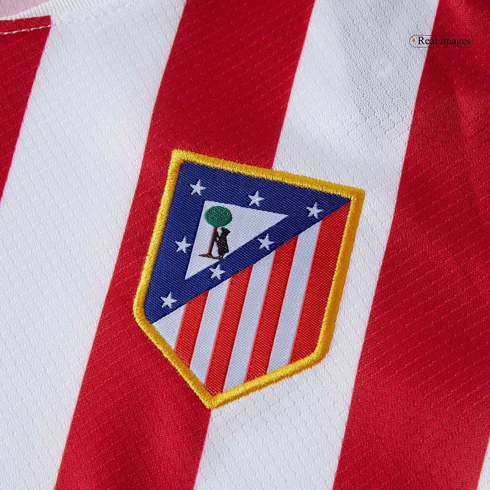 Kid's Atletico Madrid Home Soccer Jersey Full Kit 2025/26