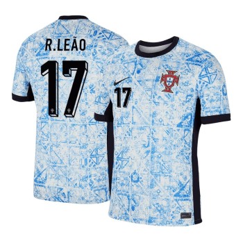 Men's R.LEÃO #17 Portugal Away Replica Soccer Jersey EURO 2024