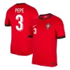 Men's PEPE #3 Portugal Home Replica Soccer Jersey EURO 2024 Men's PEPE #3 Portugal Home Replica Soccer Jersey EURO 2024