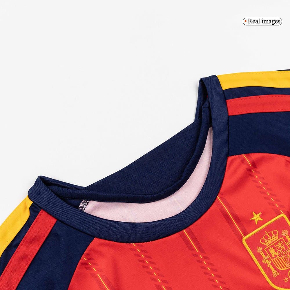 Kid's Spain Home World Cup Soccer Jersey Kit 2026