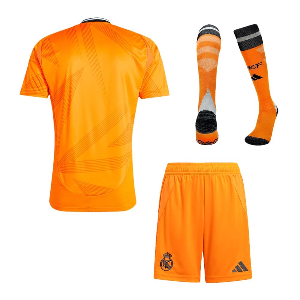 Men's Real Madrid Away Soccer Full Jersey Kit(Jersey+Shorts+Socks) 2024/25