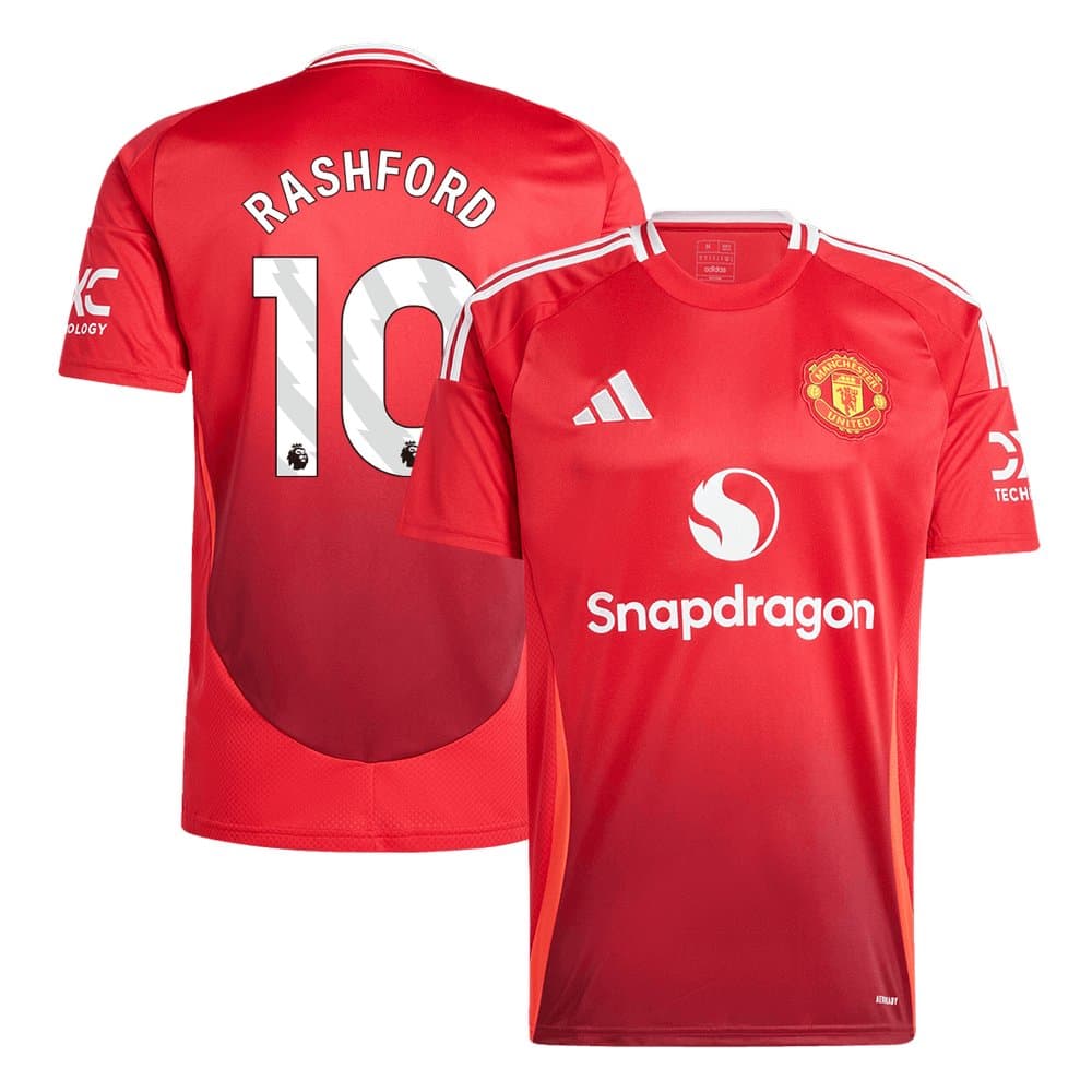 Men's RASHFORD #10 Manchester United Home Replica Soccer Jersey 2024/25