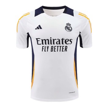 Men's Real Madrid Pre-Match Replica Soccer Jersey White 2024/25