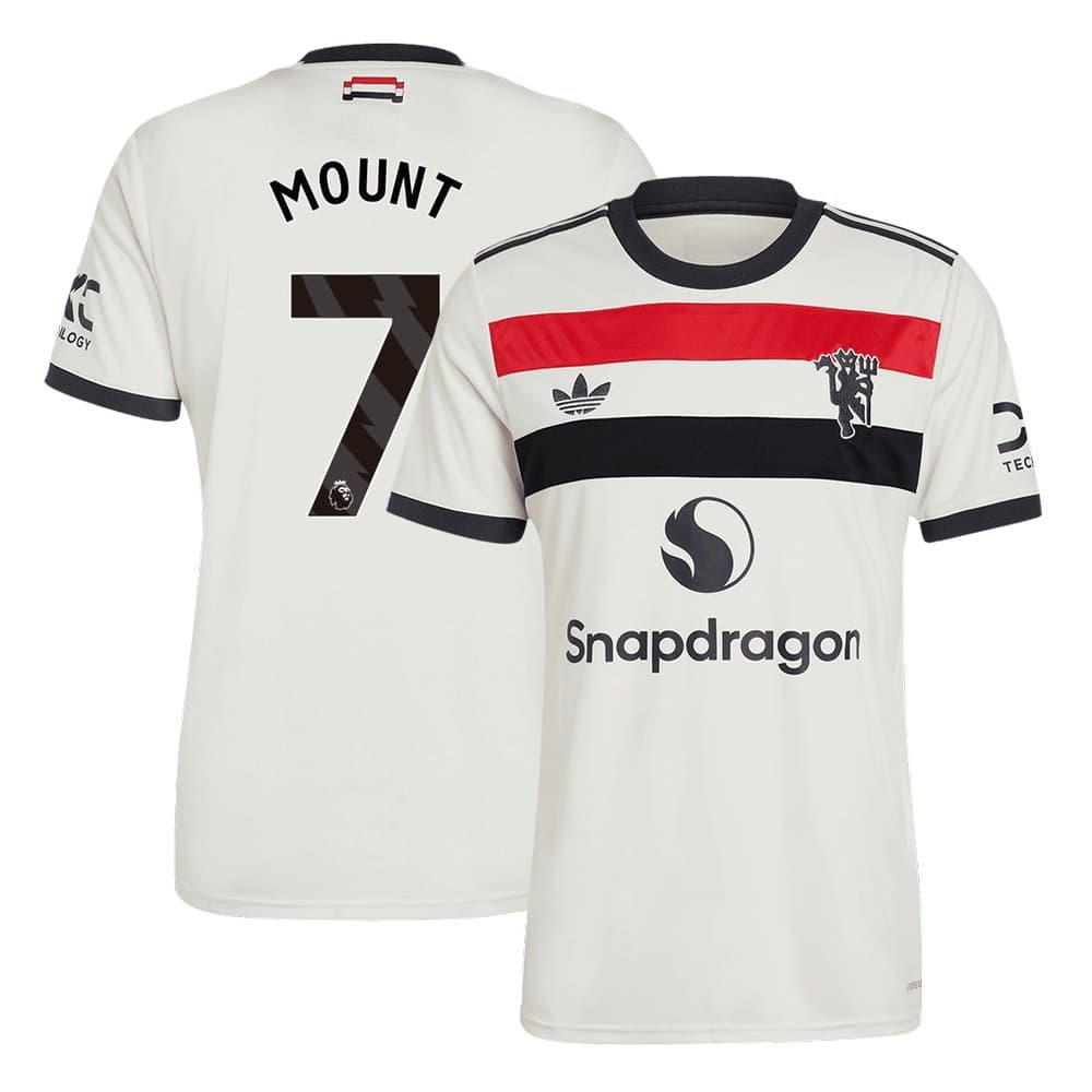 Men's MOUNT #7 Manchester United Third Away Replica Soccer Jersey 2024/25 Men's MOUNT #7 Manchester United Third Away Replica Soccer Jersey 2024/25